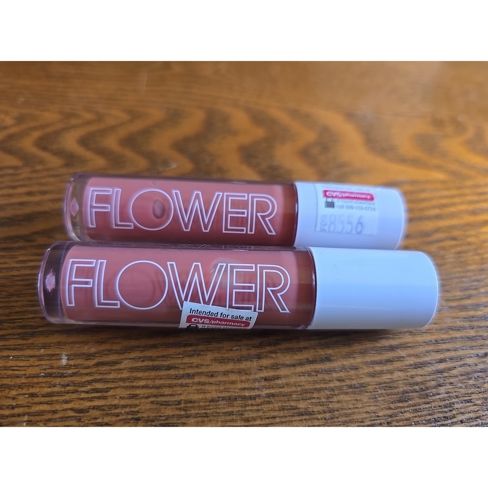Lot Of 2 FLOWER BEAUTY~Vegan‎ AMBER CRUSH Gloss Crush Lip Serum